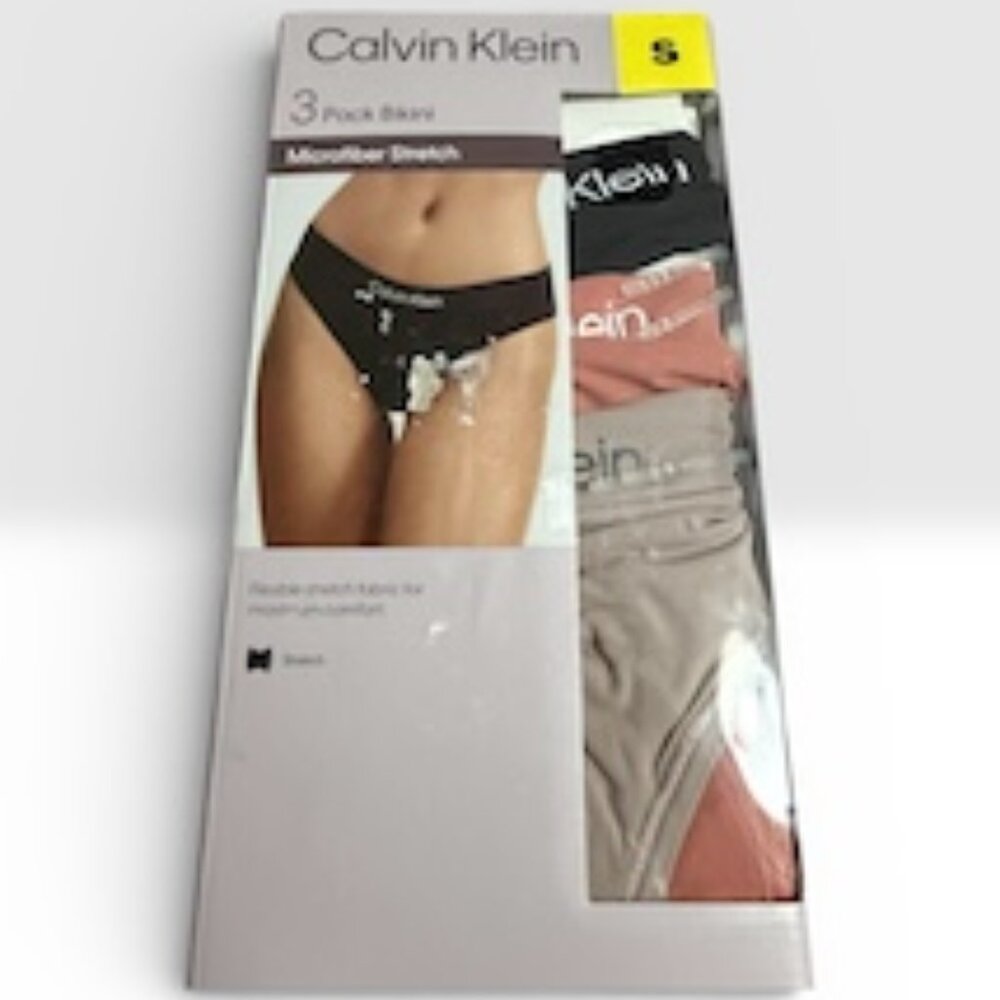Calvin Klein Women’s Bikini, 3-pack - New - Small